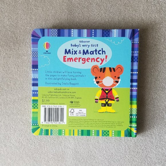 Read With Me Bundle (Includes Usborne Board Book and 3 Carter's NB Onesies) - Picture 3 of 11